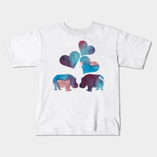 Hippo Art Kids T-Shirt